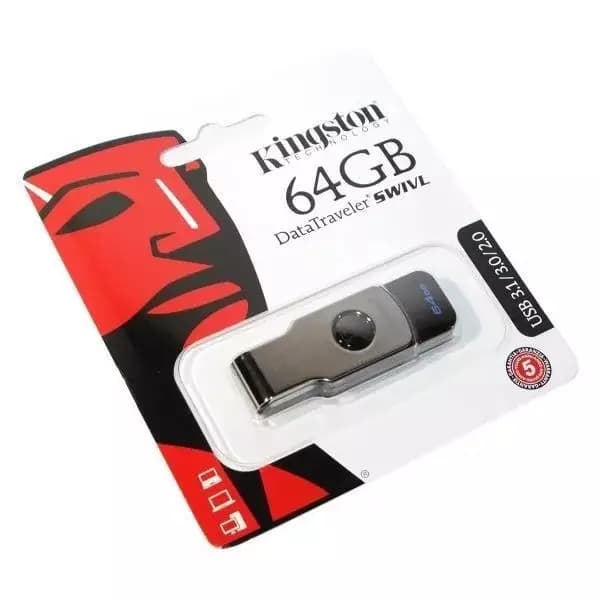 Kingston 64GB USB 3.1/3.0 (Dt-Swivl) | tayyabisstore