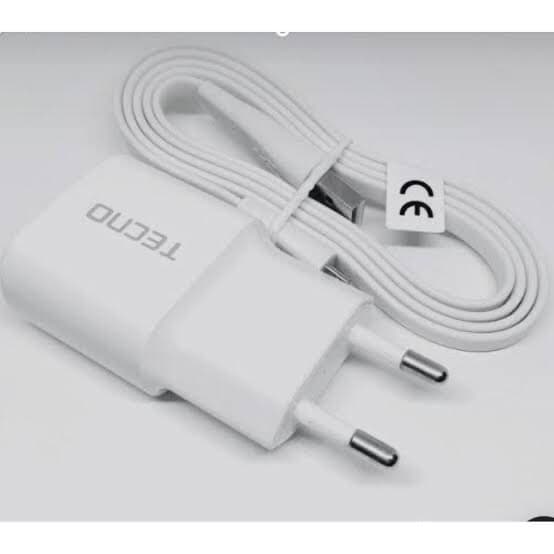Tecno charger 15W Fast Charger For all Brands Supports Adapter with Micro Cable