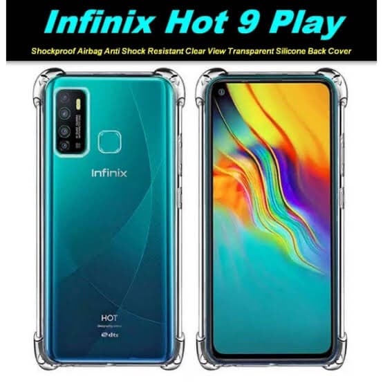 Infinix Hot 9 Play Back Cover Case Shockproof Soft