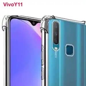 Vivo_Y11,Y12,Y15,Y17 Antishock Soft Bumper Air Bag Cushions Drop Resistance Transparent